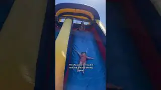 Bouncy castle slide ⚠️GONE WRONG⚠️