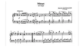 Minuet in G Major by Haydn