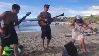 Blackwater Railroad company live on hapuna beach hawaii