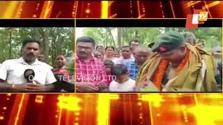 Jawan gets rousing welcome at his own village in Mayurbhanj after retirement