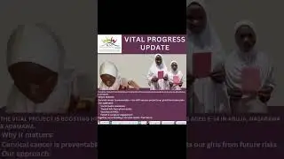 VITAL Progress UpdateReaching  #VITALProject #HPV #SLNI #CervicalCancerAwareness #GirlsHealth