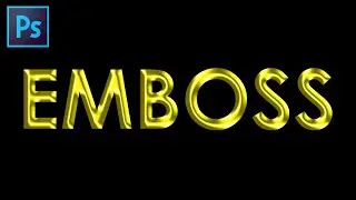 Glossy Embossed Text Effect Photoshop Tutorial