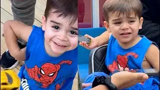 Un desafio cortar su cabello, BARBERO hace el trabajo magistral en niño😱 #cortedecabello #niños