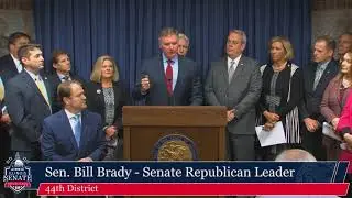 Leader Bill Brady speaks against graduated income tax