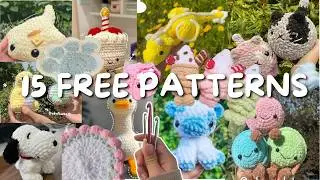 15 FREE CROCHET PATTERNS ♡ | tested & reviewed | easy crochet gifts and ideas