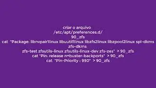 OS Linux: Instalação do OpenZFS no Debian