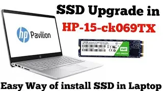 HP 15-ck069tx Laptop SSD Upgrade || HP Laptop SSD Installation || How to install SSD in Laptop