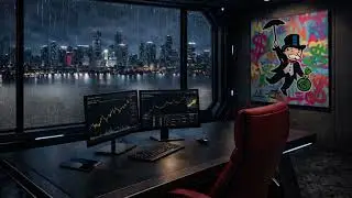 You work in a Bitcoin mining facility | Rain + Server Sounds | Lock in | Deep Focus, Study, Work