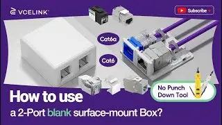 How to use a 2-Port blank surface-mount box? | VCELINK