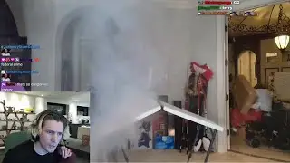 xQc Reacts to YourRage's Crazy Science Experiment Exploding his Table
