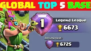 Global Top 1 Player Bases With Links | New Top 5 Th14 Trophy Pushing Base With Link | Clash of Clans