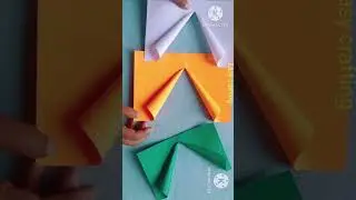 Happy Independence Day card making| easy independence day greeting card/tricolor craft ideas