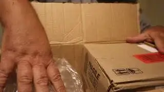 Unboxing fan mail from a subscriber