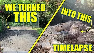 Watch a Tiny Backyard Transform with This Pondless Waterfall Build!