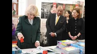 Queen Consort Camilla visits Book Aid on Coldharbour Lane February 2023