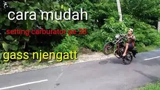 SETTING CARBURATOR PE 28 DI RX KING