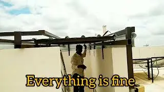 Steps room top sliding roof making