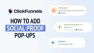 How to Add Social Proof Pop-Ups in Clickfunnels - Clickfunnels Tutorial