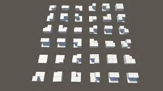 Wave Function Collapse demo building a (very simple) level in Unity