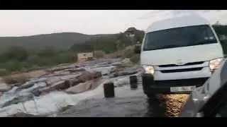 Driving past Komati river.