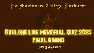 Boulone Lise Memorial Quiz 2025 Final Round