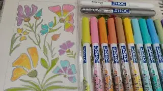 Colourful Art with Doms Brush Pens 🌈🖌️Easy Brush Pen Art