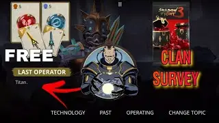 Titan, Clan  Survey and free Rewards in Shadow fight 3 sanguine forest event 
