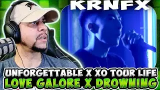 МЫ ВЕРНУЛИСЬ С ЕЩЁ БОЛЬШЕ!! KRNFX - Unforgettable x XO Tour Life x Love Galore x Drowning (РЕАКЦИЯ)