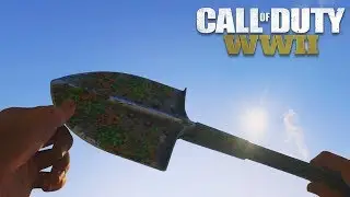 INSANE SHOVEL ONLY WIN!! (COD WW2 Knife Only)