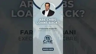 Are CMBS Loans Back? #shorts #commercialrealestate #capitalmarkets