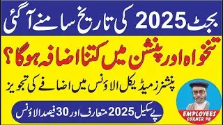 Budget 2025 Update | Increase in Pay and Pension | Medical Allowance for Pensioners