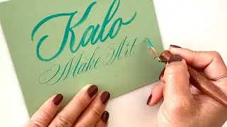 How to use Kuretake Zig Ink for Dip Pen and Brush Calligraphy