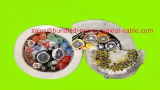 84 Bundled Coaxial Cable Linear Ultrasound Probe Transducer Cable Custom Hybrid Bundled Micro Coaxia