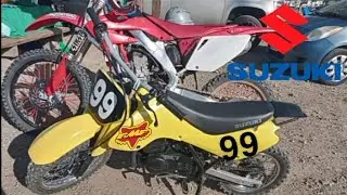 Riding The Suzuki JR80 On Dirt For The First Time
