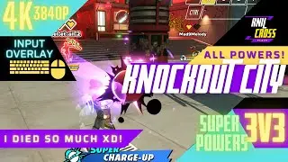 Knockout City 4K HEROES! all powers!