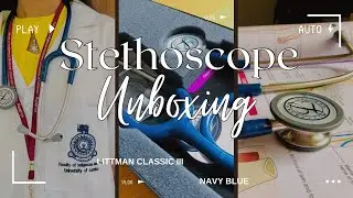 Stethoscope Unboxing🩺😍|Navy Blue💙|VlogAra