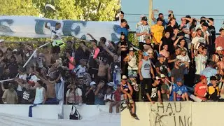 El clásico entre Racing y Ferro desde la tribuna