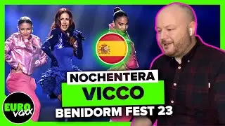 VICCO - NOCHENTERA (REACTION) // LIVE PERFORMANCE - BENIDORM FEST 2023