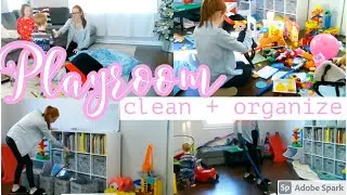 ✨PLAYROOM CLEAN WITH ME✨ | ORGANIZE WITH ME | CLEANING MOTIVATION