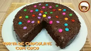 TORTA DE CHOCOLATE COM COCO - MILDELÍCIAS NA COZINHA