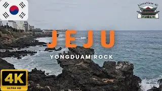 [4K] The Famous Dragon Head Rock 🐲 Yongduam Rock, Jeju 🌊
