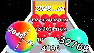 BALL RUN Infinity 2048 🆚 Watermelon 🍉 Merge Run 2048 &ndash; Epic 2048 Cubes Battle | Part 3