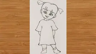 How to Draw Boo Easy | Monsters, Inc | Drawing Tutorial