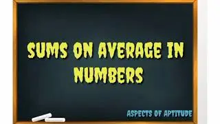 Tamil | Average in Numbers | Aspects of aptitude