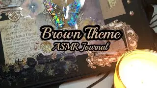 Brown Theme 🟤 ASMR Journal / Simple Journal ideas 💡 #scrapbookingwithmecrafts #journalhaul #diy