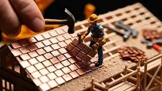 Proses Luar Biasa Membuat Rumah Pohon Miniatur - Proyek Kerajinan Tangan