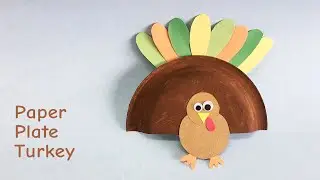 Easy Paper Plate Turkey Craft for Kids | DIY Fall Project