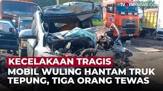 Kecelakaan Maut di Tol Jomo, Mobil Hantam Truk 20 Ton Tepung dan Tiga Orang Tewas | OneNews Update