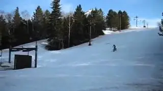 Riding a fat bike over water