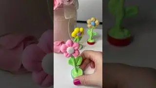 plasticine flowers#diy